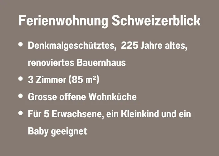 Schweizerblick Appartamento *